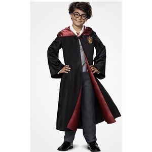 New Harry Potter Deluxe Child Costume (Robe and Jumpsuit) Size Large